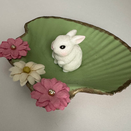 Seashell Trinket Dish Bunny
